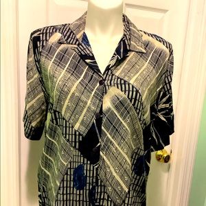 1 pc print beautiful blouse made in U.S.A.
